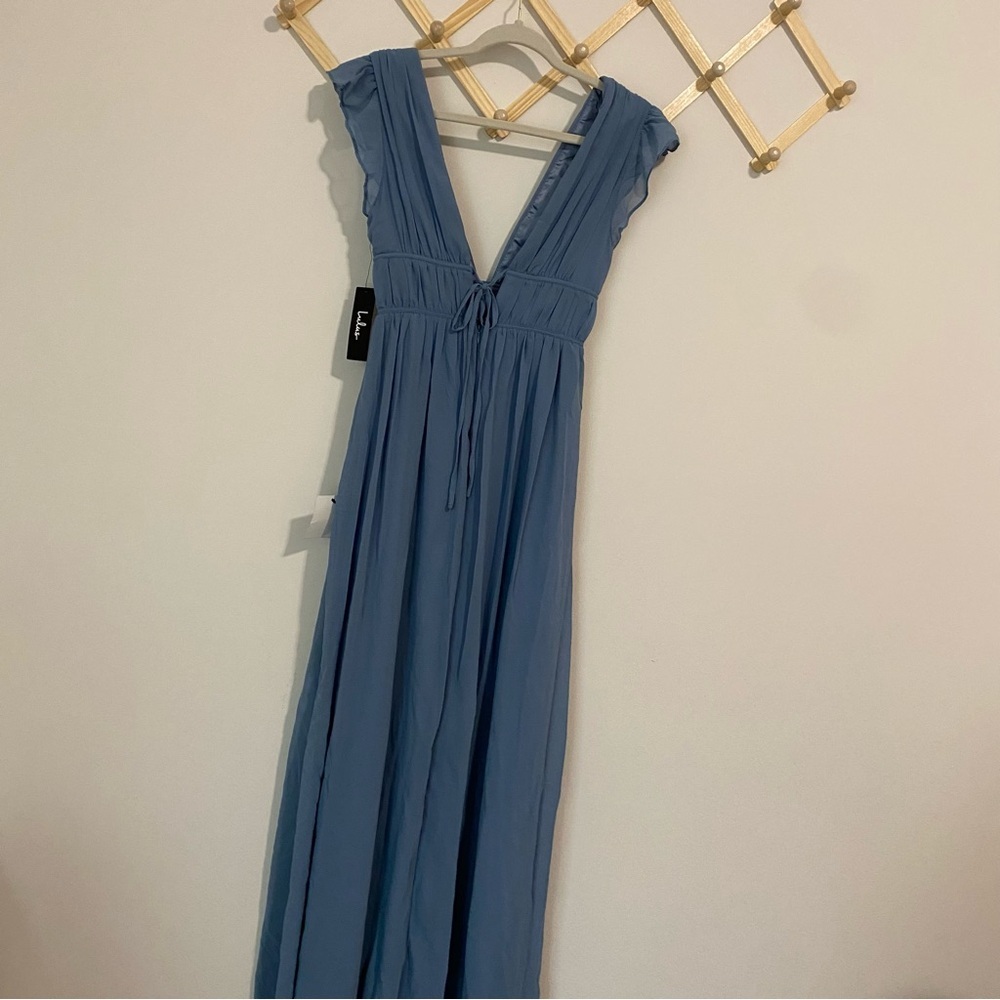 NWT Lulu’s I’m All Yours Chiffon Maxi Dress size XS - Picture 10 of 13